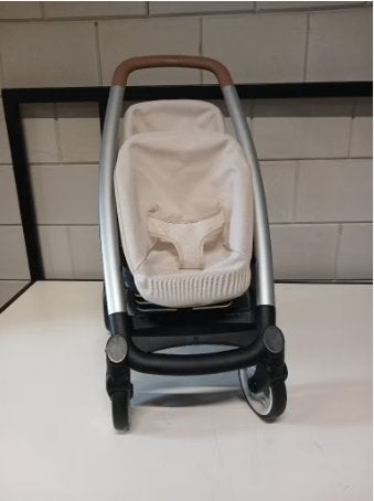 Smoby poppenbuggy Maxi-Cosi tweeling beige, Ophalen, Nieuw, Babypop