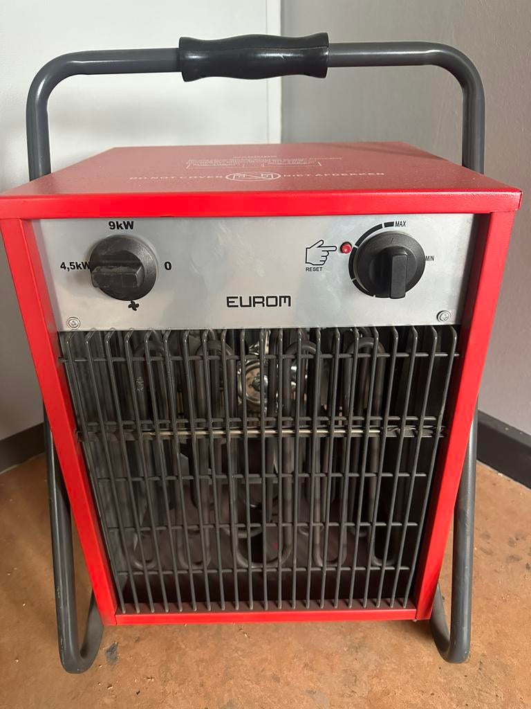 Eurom heater 9kw, Doe-het-zelf en Verbouw, Verwarming en Radiatoren, Ophalen, 30 tot 80 cm, Gebruikt, Kachel