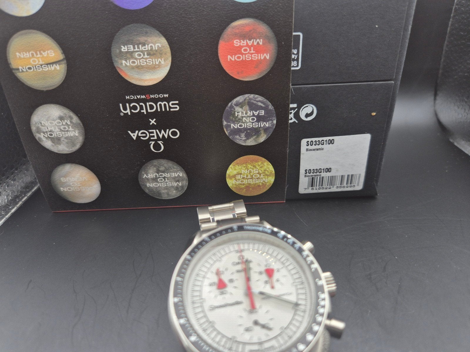 Omega Swatch Mission to Mars Speedmaster in stalen kast, Staal, Staal, Polshorloge, Nieuw
