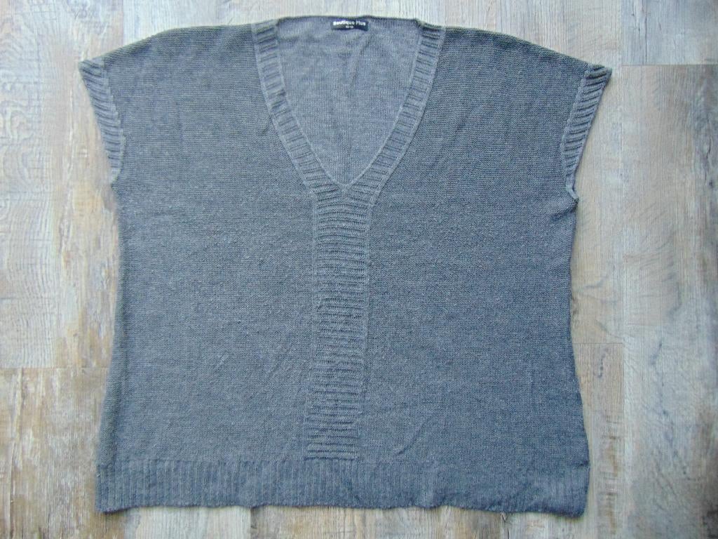 Spencer trui grijs maat 56 / 58 truitje Boutique Plus, Kleding | Dames, Maat 46/48 (XL) of groter, Ophalen of Verzenden, Zo goed als nieuw
