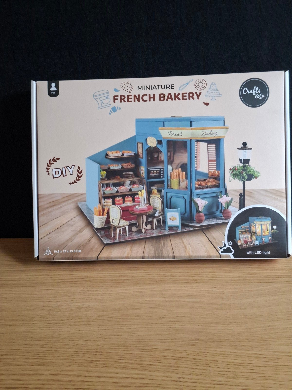 DIY Miniatuur Franse Bakkerij met LED-licht, Ophalen of Verzenden, Nieuw