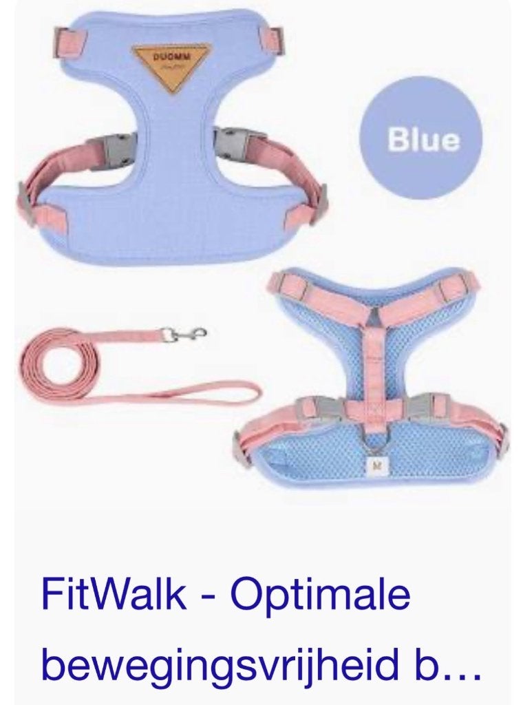 Fitwalk nieuw tuigje voor kleine hond of kat maat xs, Dieren en Toebehoren, Ophalen of Verzenden, Nieuw, Overige typen