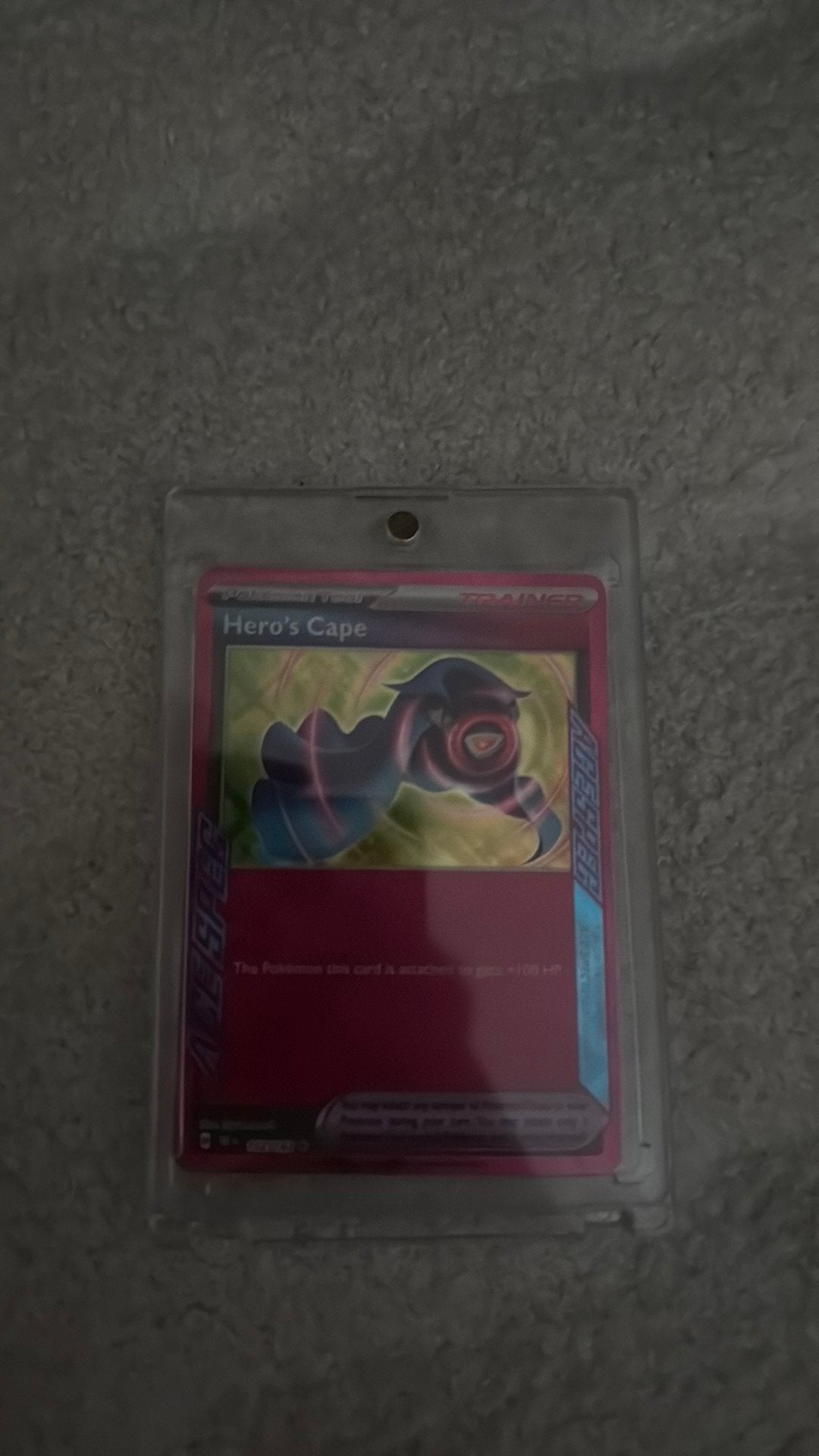 Hero’s cape pokemon kaart, Ophalen of Verzenden, Zo goed als nieuw, Losse kaart