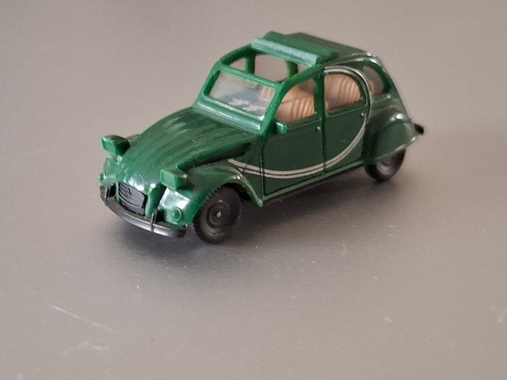 1:87 Citroen 2CV groen Charleston Herpa € 6,50, Verzenden, Zo goed als nieuw, Auto, Herpa