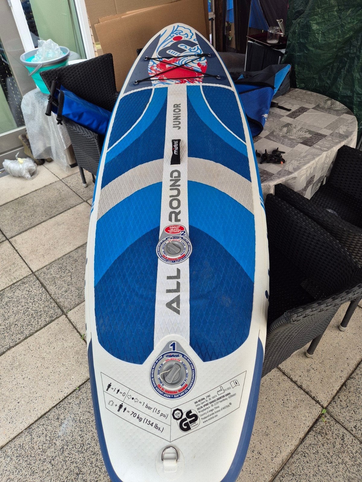 Mistral Allround Junior SUP Board 8'2" - Zo goed als nieuw, Ophalen of Verzenden, Zo goed als nieuw, Overige typen, Met draagtas
