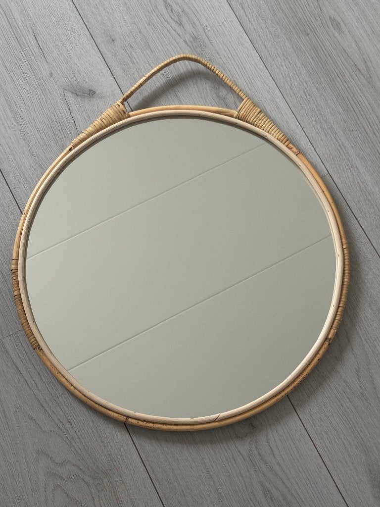 Ronde Spiegel Goud, Minder dan 50 cm, Rond, Nieuw, Ophalen of Verzenden