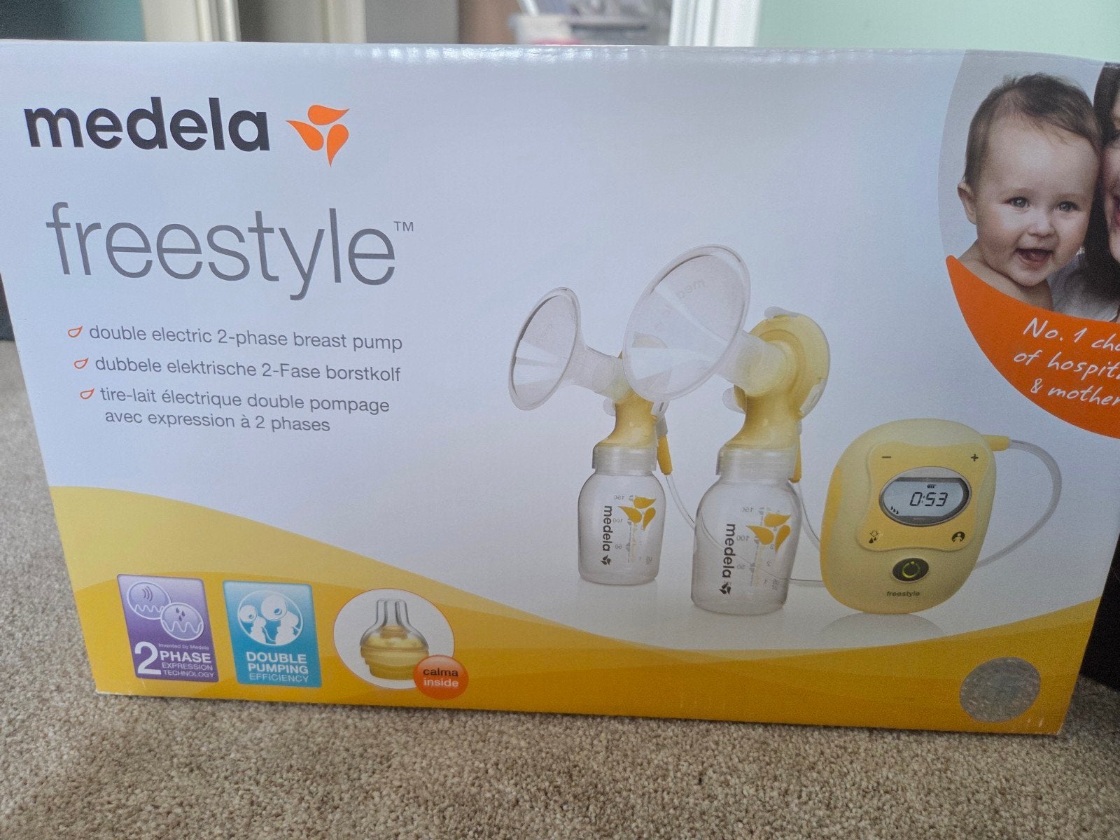 Medela Freestyle Borstkolf Complete Set, Gebruikt, Medela, Borstkolf, Ophalen of Verzenden