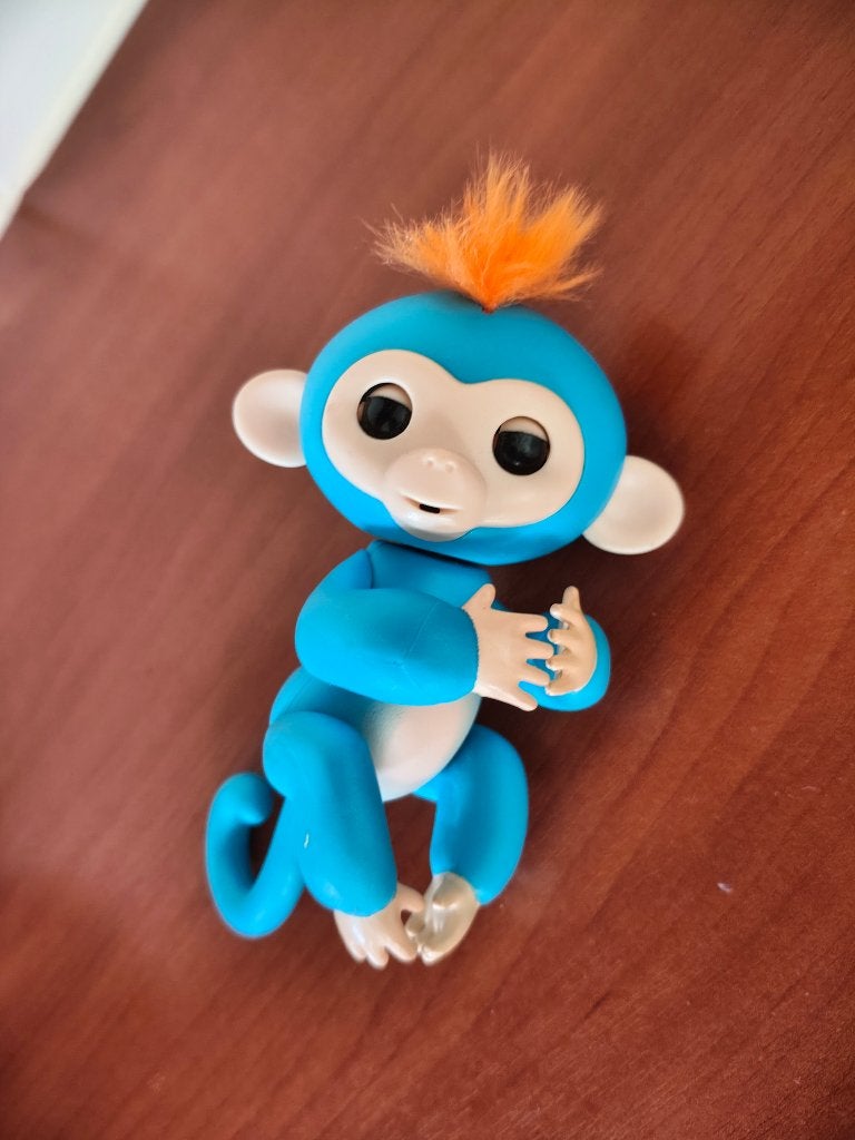 interactieve Fingerlings aapje blauw, Ophalen, Zo goed als nieuw, Jongen of Meisje