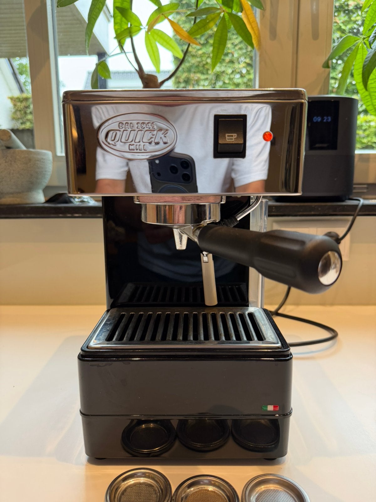 Quick Quick Mill 820 ESE in goede staat, Gebruikt, Espresso apparaat, 10 kopjes of meer, Ophalen