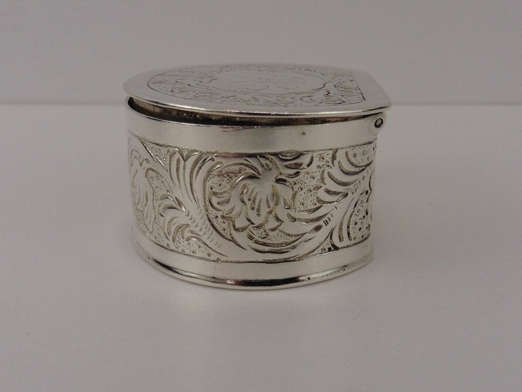Zilveren lodereindoosje                                  Z10, Antiek en Kunst, Ophalen of Verzenden, Zilver