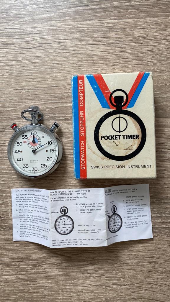 Herwins stopwatch, Ophalen, Zo goed als nieuw, Overige merken