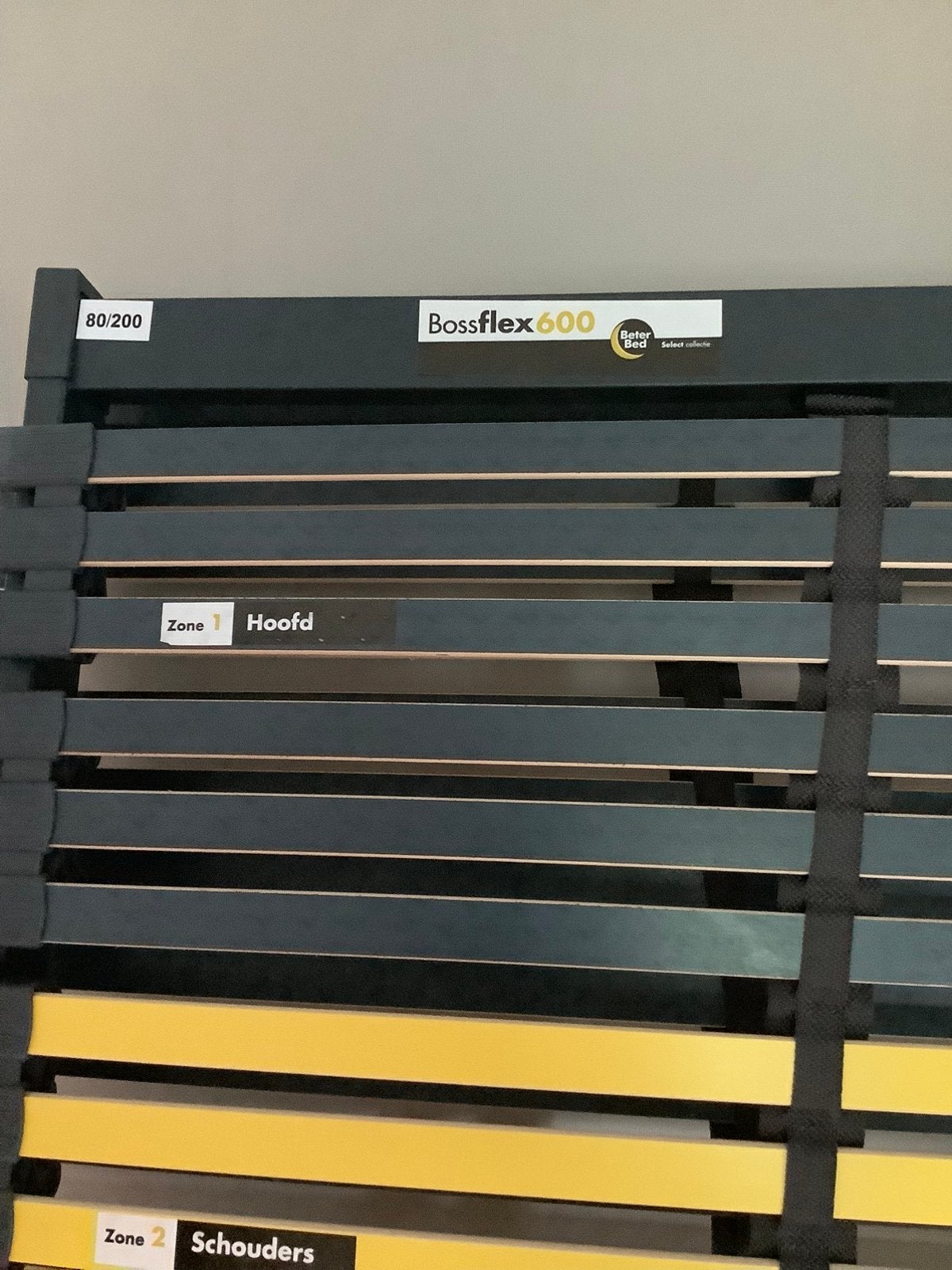 Bossflex 600 lattenbodem 80x200 cm, Ophalen, Eenpersoons, Zo goed als nieuw, 80 cm