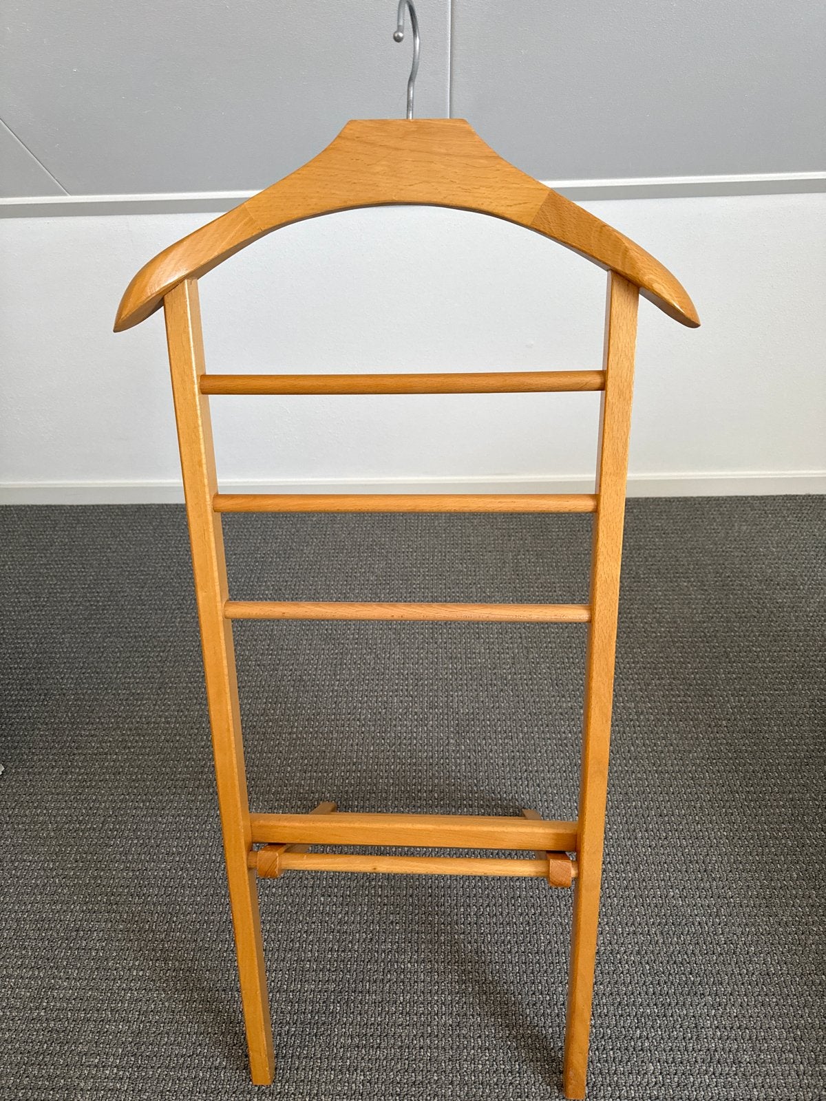 Houten Valet Stand / Kledingrek - Klassiek Design, Ophalen, Gebruikt, 100 tot 150 cm, Staande kapstok