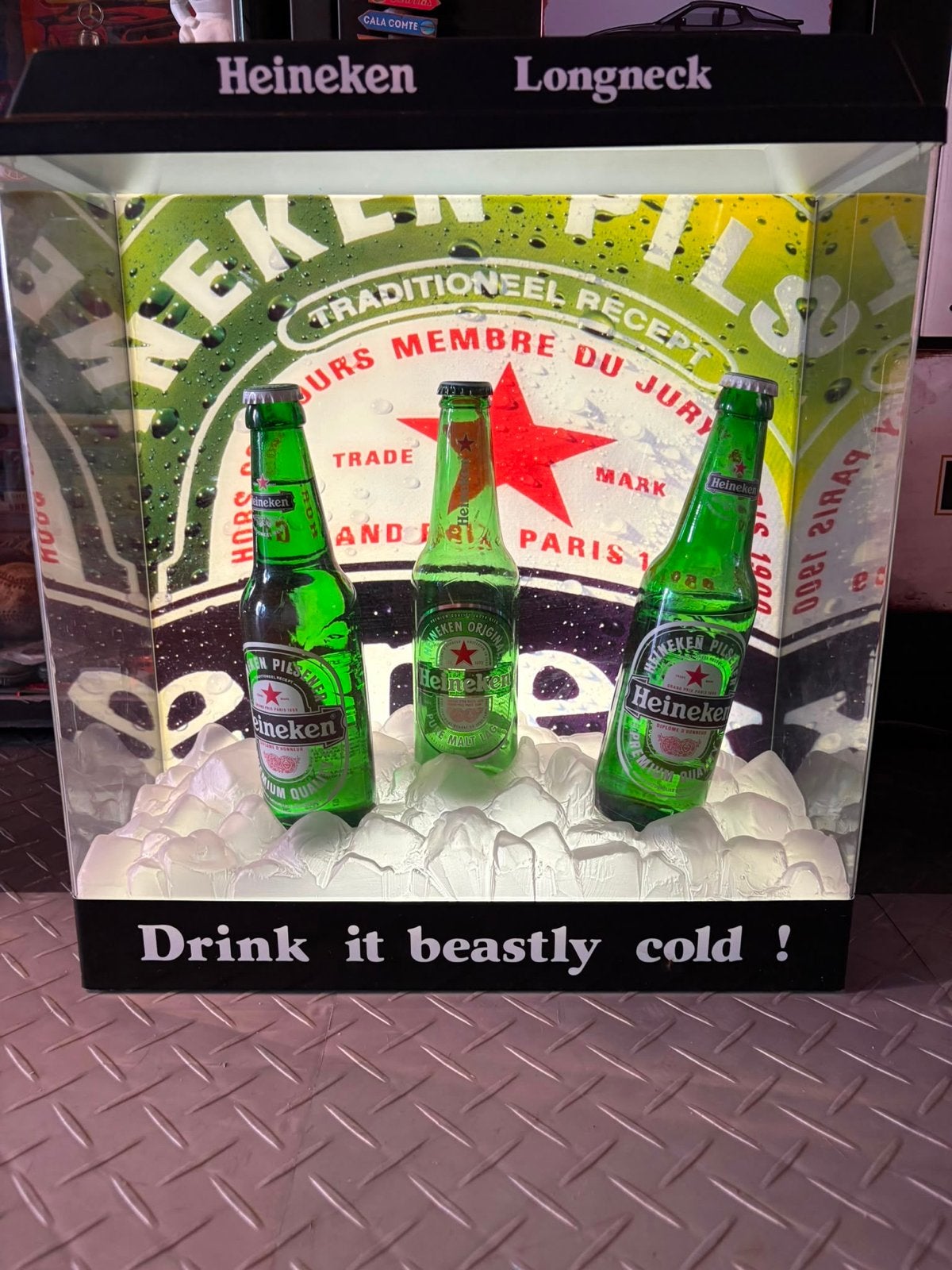 Diverse Heineken lichtbakken en feestverlichting, Verzenden, Zo goed als nieuw, Overige typen, Heineken