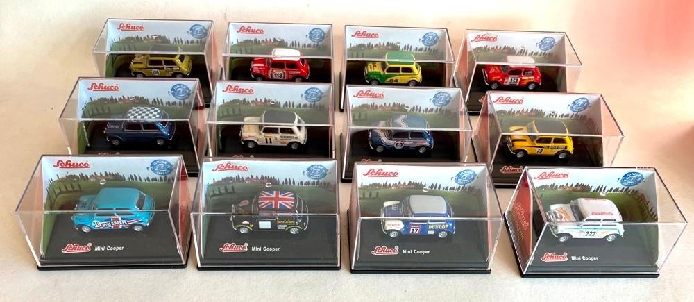 Mini Cooper set & display Schuco “Junior line “., Ophalen of Verzenden, Zo goed als nieuw, Auto