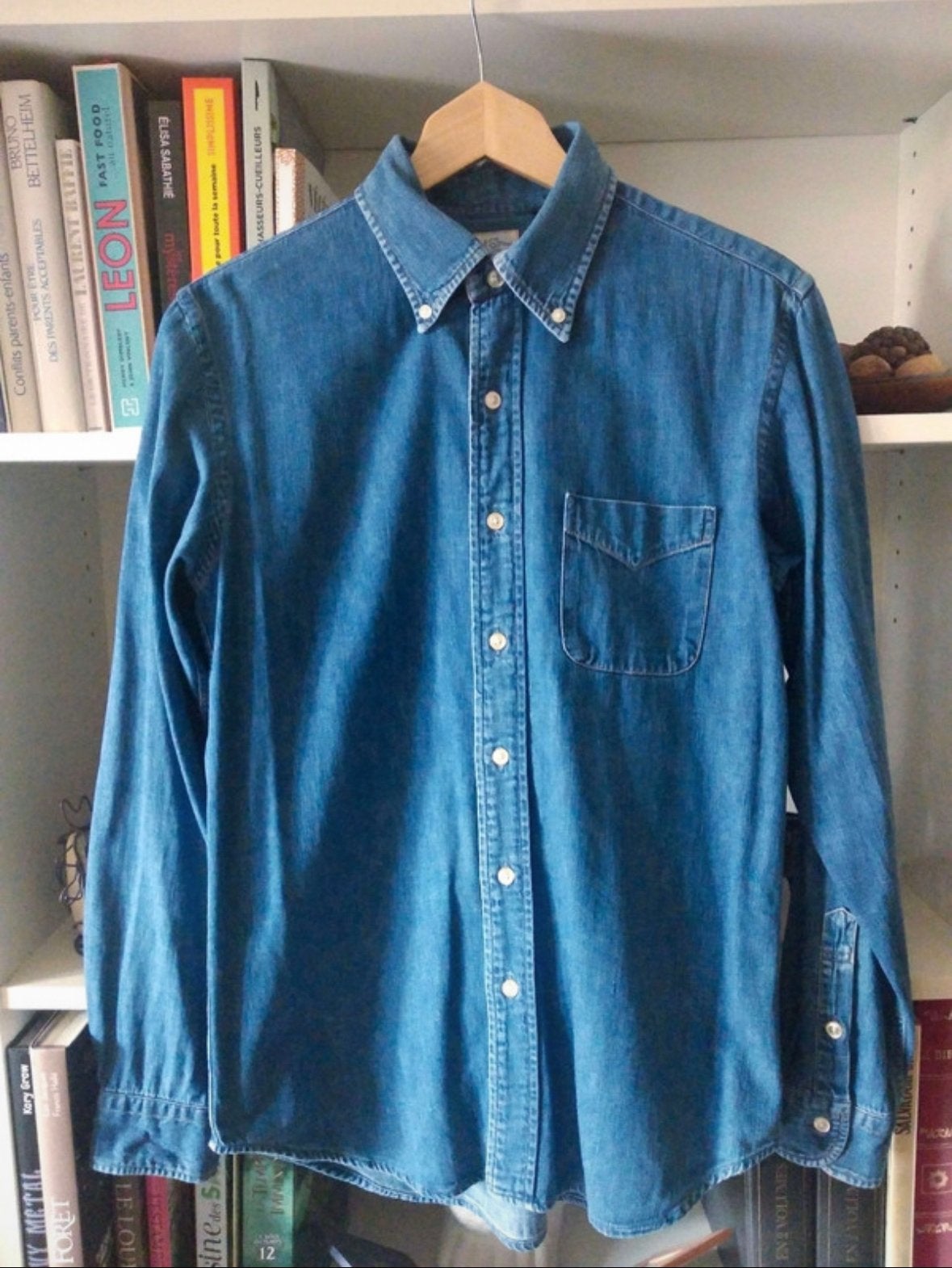 Nieuwstaat Orslow Denim Spijker Overhemd Maat Small, Ophalen of Verzenden, Zo goed als nieuw, Blauw, Halswijdte 38 (S) of kleiner