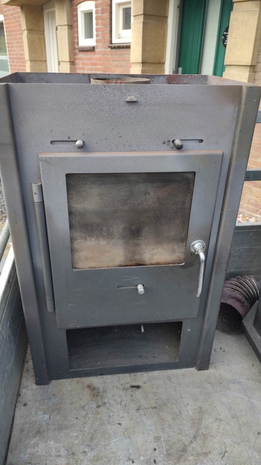 Te Koop Aangeboden Houtkachel Allesbranders, Huis en Inrichting, Ophalen, Gebruikt, Hout, Houtkachel