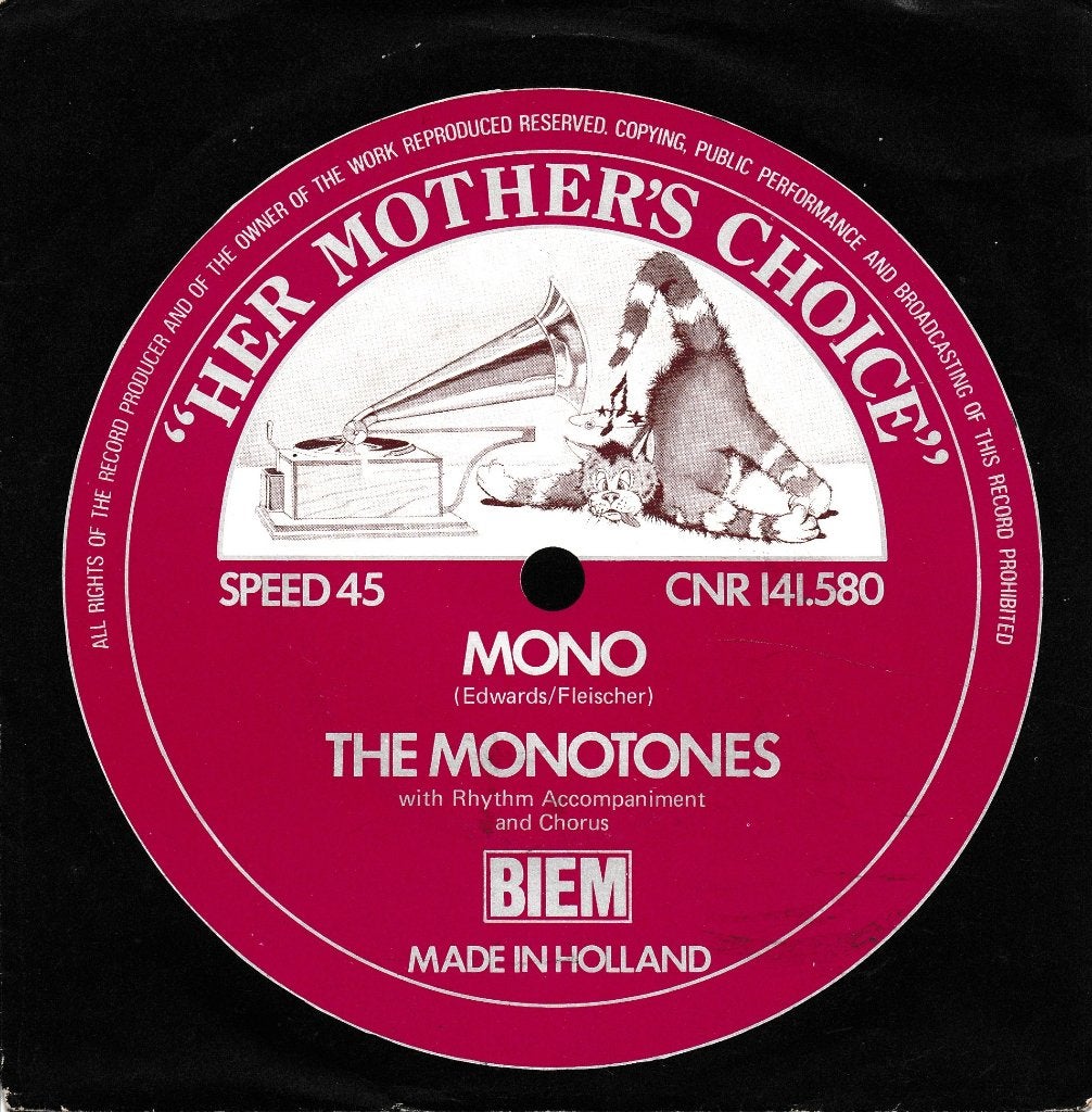 Mono - Monotones, Ophalen of Verzenden, Gebruikt, 7 inch, Pop