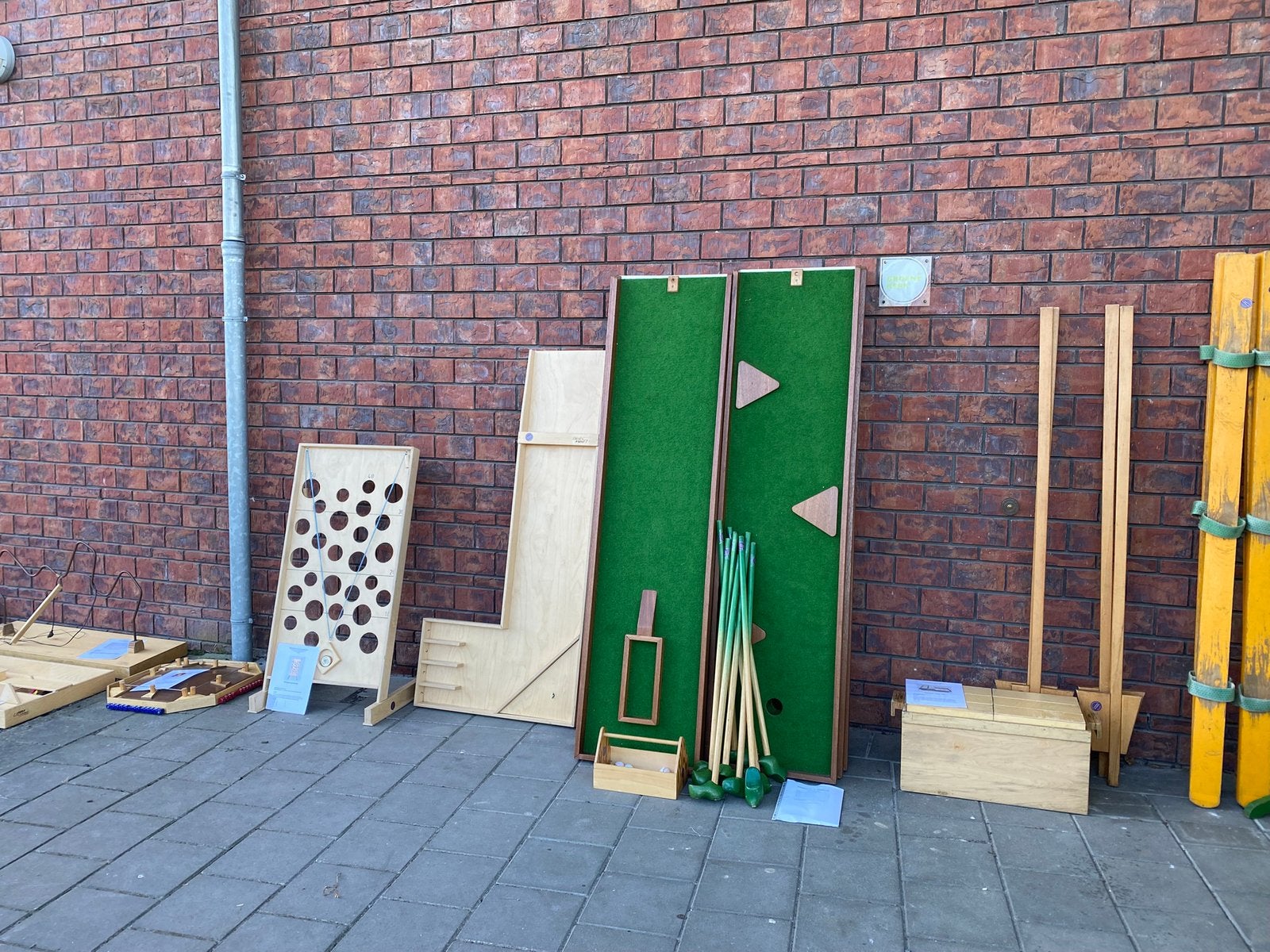 Boerenklompgolf | golf | klompgolf | minigolf  te huur, Ophalen, Gebruikt, Overige