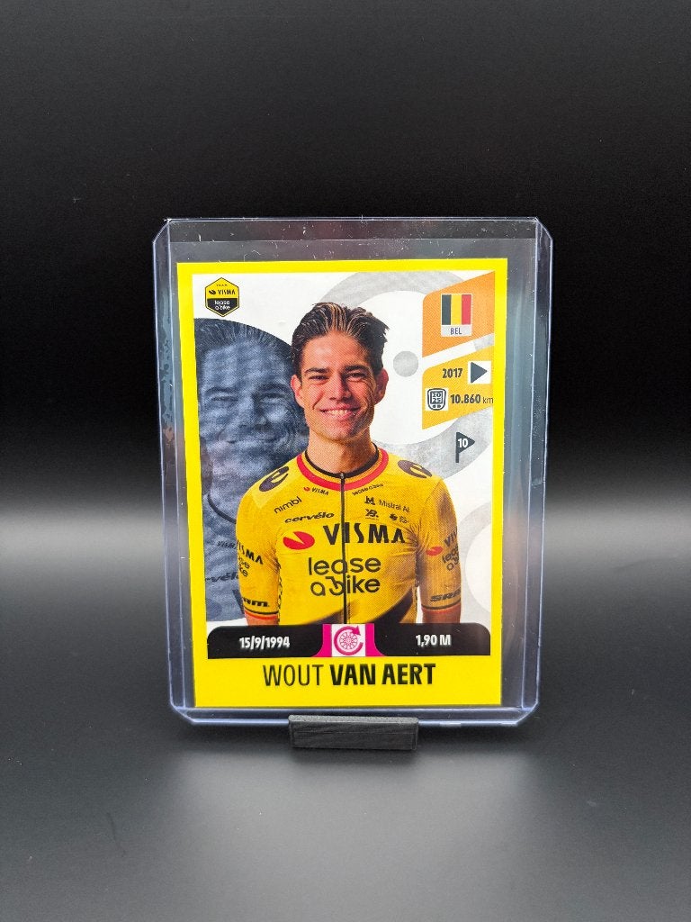 Wout van Aert Panini Tour de France 2026 Sticker Visma, Verzenden, Zo goed als nieuw, Overige sporten, Poster, Plaatje of Sticker