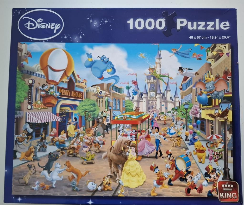 Disney puzzel 1000 stukjes, Ophalen of Verzenden, 500 t/m 1500 stukjes, Zo goed als nieuw, Legpuzzel