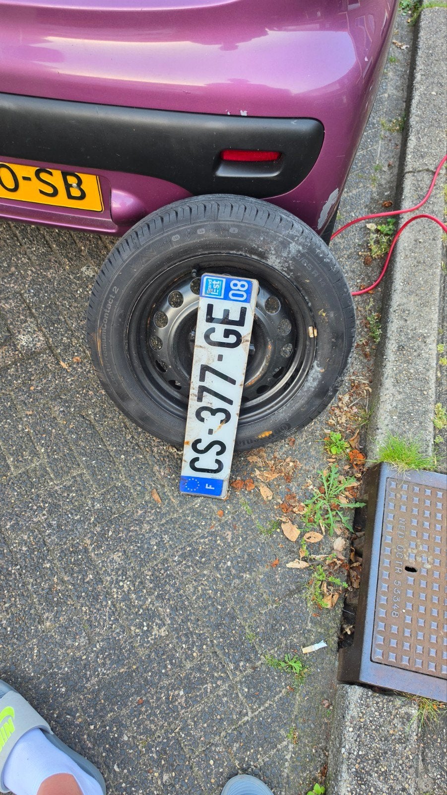 Reservewiel Peugeot 107, Toyota Aygo, Citroën C1 met krik, Ophalen, Gebruikt