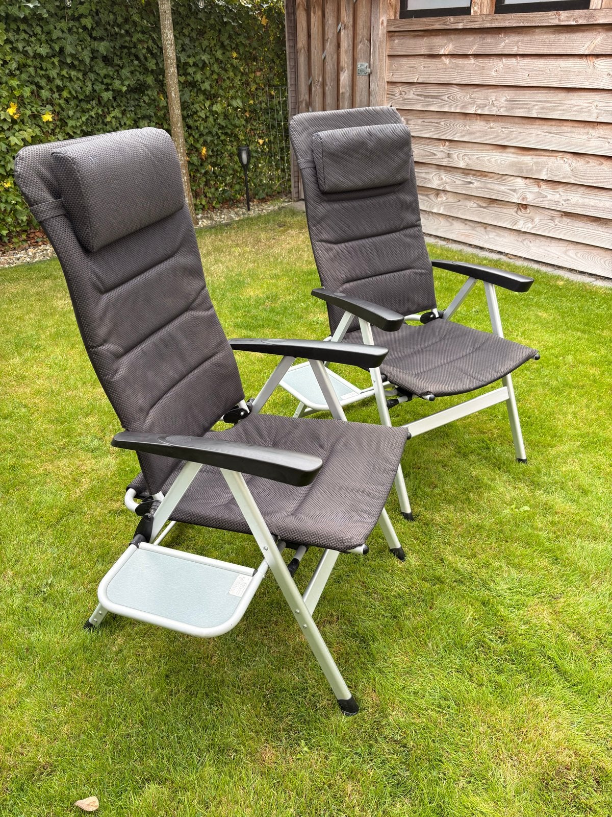 2x HN campingstoelen met zijtafel (ANWB), Ophalen, Gebruikt, Campingstoel
