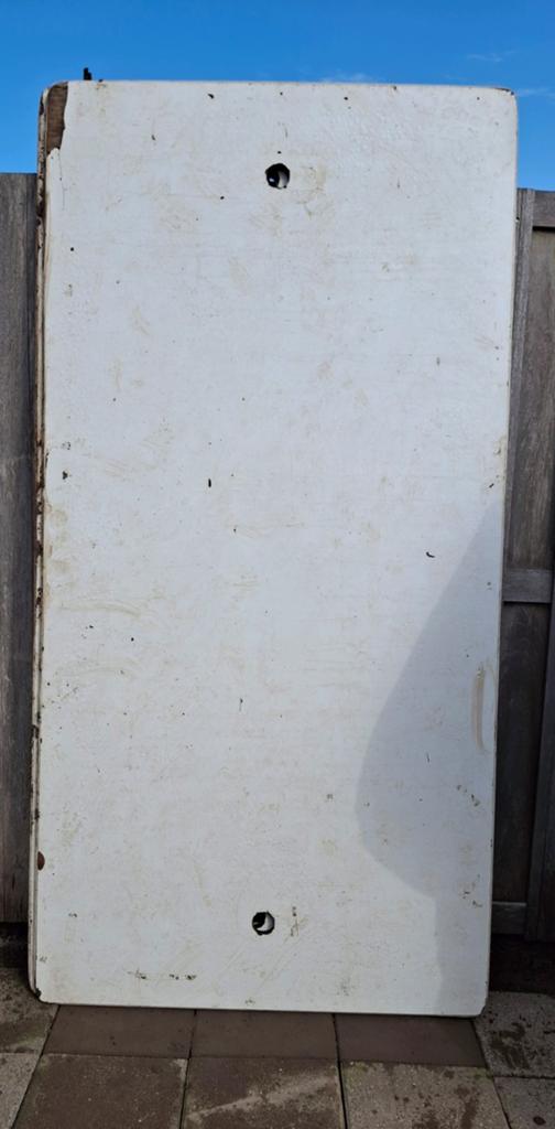 Oude Markttafel bladen 10 stuks 2m x 1m, Ophalen