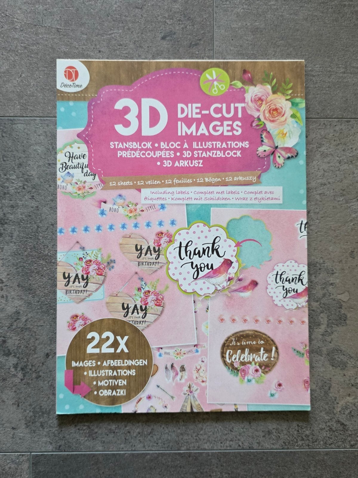 Decotime Décotime 3D die-cut blok stansblok knipvellen NIEUW, Ophalen of Verzenden, Nieuw, Knipvel