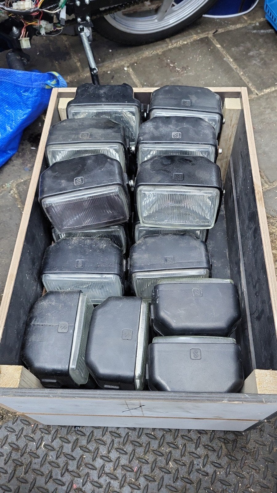 14x Vierkante Tomos koplamp, Ophalen of Verzenden, Tomos, Tomos, Tomos
