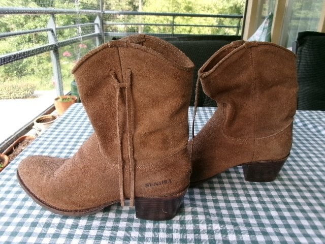 paar  SENDRA  cowboylaarzen, Verzenden, Zo goed als nieuw, Zwart, Hoge laarzen