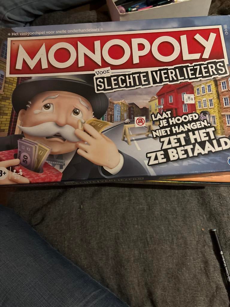 Monopoly voor Slechte Verliezers - Bordspel, Hobby en Vrije tijd, Gezelschapsspellen | Bordspellen, Drie of vier spelers, Ophalen of Verzenden