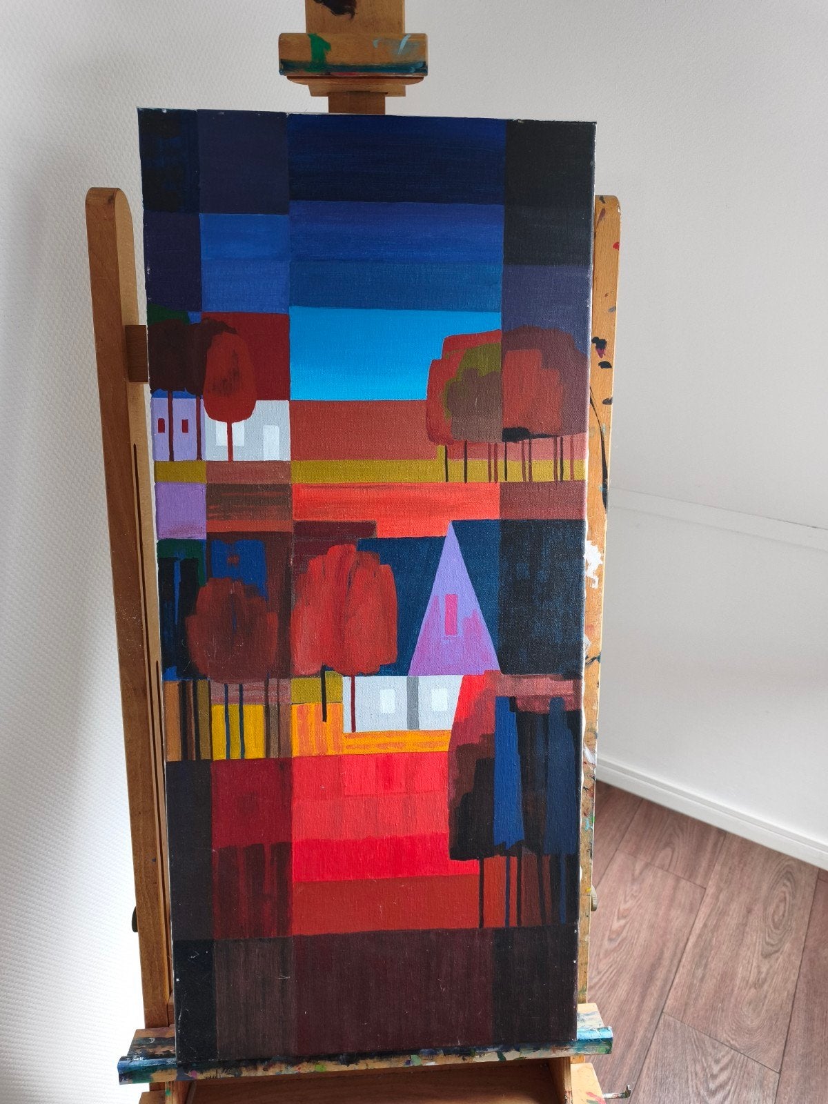Schilderij in de stijl van Ton Schulten, Ophalen