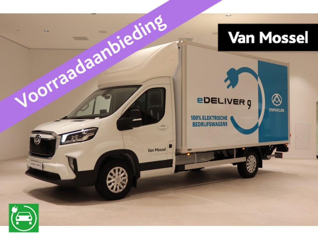 Maxus eDeliver 9 L4 Citybox 65 kWh (bj 2026), Auto's, Bestelauto's, Stof, Zwart, 2640 kg, Maxus