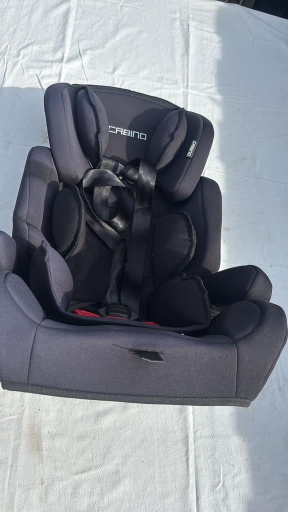 Cabino autostoel - Zwart - Gebruikt, Kinderen en Baby's, Autostoeltjes, Overige merken, 9 t/m 36 kg, Gebruikt, Autogordel