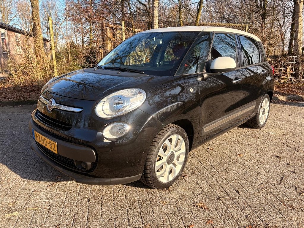 ✅Fiat 500L 0.9 Twinair 123616 KM NAP Nieuwe koppeling✅, Auto's, Fiat, Stof, Zwart, Origineel Nederlands, Bedrijf