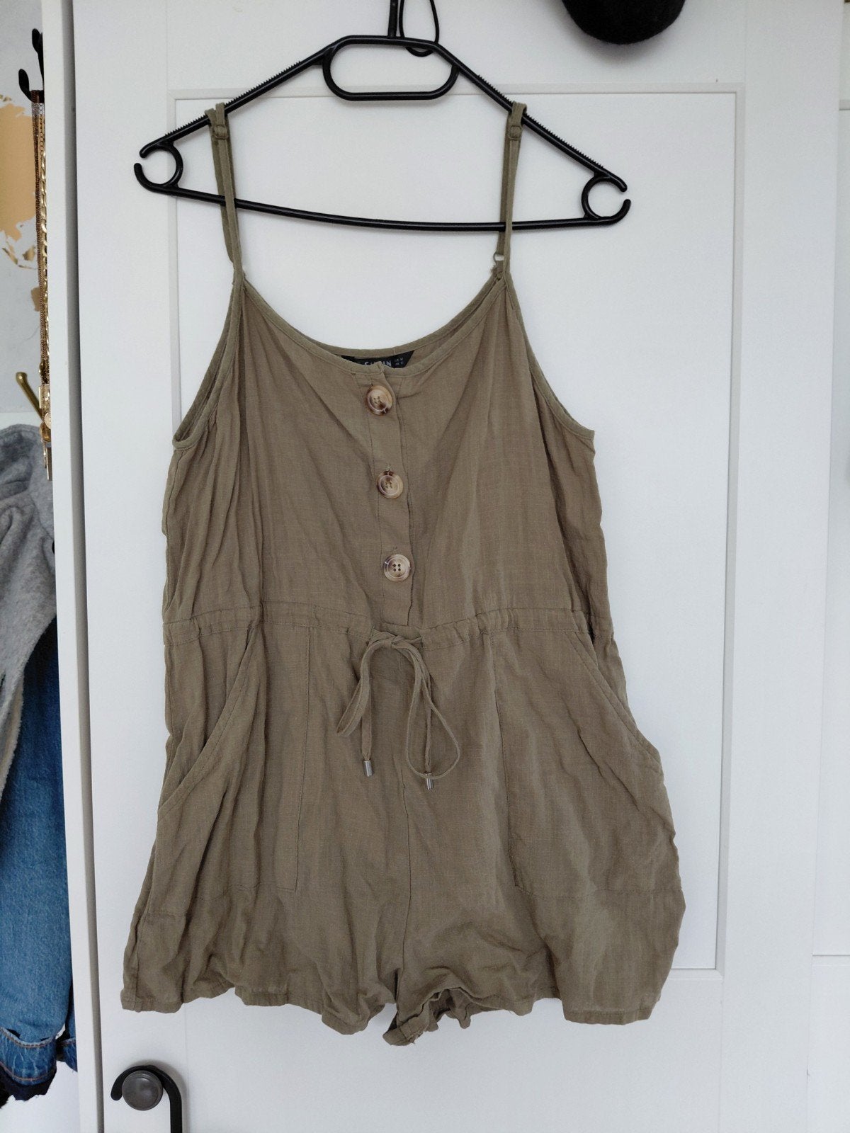 Groene jumpsuit x Shein, Maat 38/40 (M), Ophalen of Verzenden, Gedragen, Groen