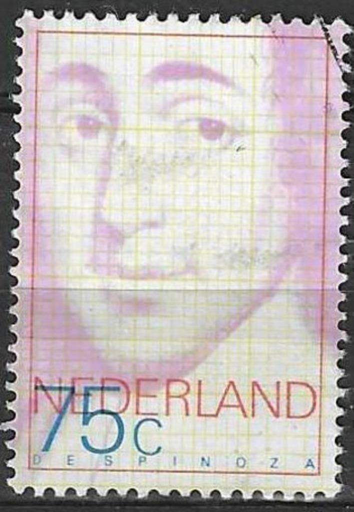 Nederland 1977 - Yvert 1065 - Benedictus de Spinoza (ST), Verzenden, Gestempeld