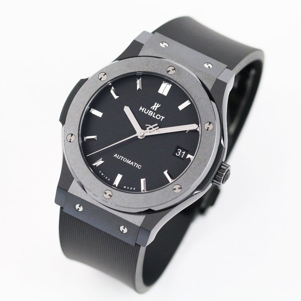 Hublot Classic Fusion Black Magic 45mm (Zeer goed/ 2021), Overige merken, Overige materialen, Polshorloge, Kunststof