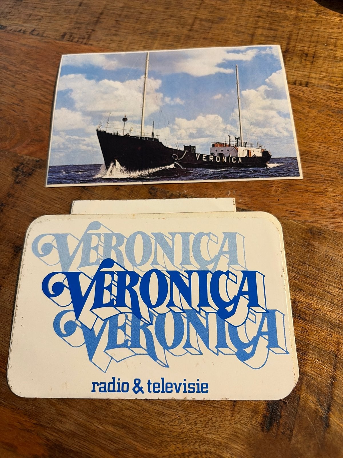 Veronica Radio & Televisie: Schip en Logo, Ophalen of Verzenden, 1960 tot 1980, Nederland, Knipsel(s)