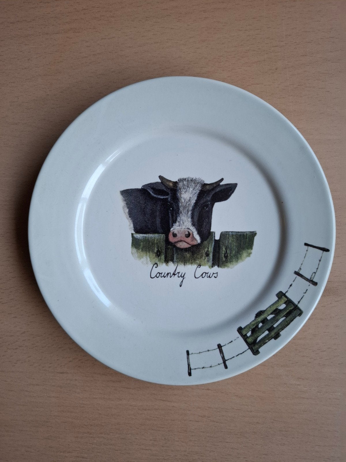 Gebaksbordje 17 cm Country Cows Jet ter Steege, Ophalen of Verzenden