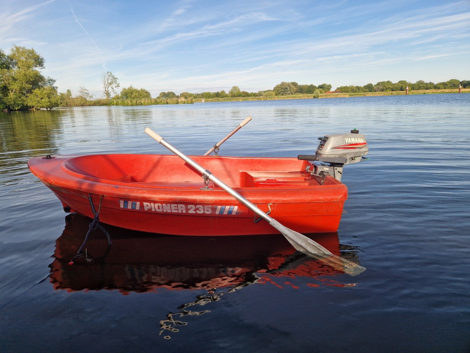 Pioner 235 met Yamaha malta 3.5 pk buitenboordmotor, Ophalen