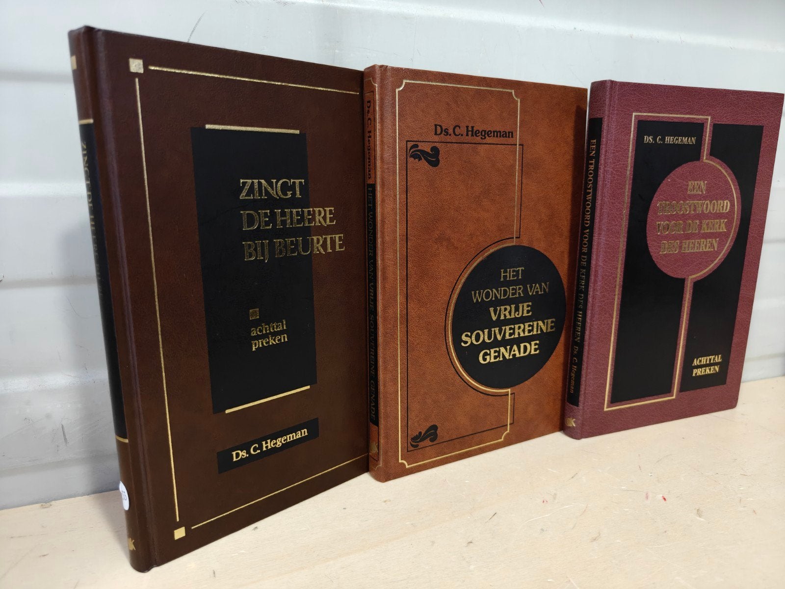 Nr. 233 Ds. C. Hegeman. Drie boeken., Ophalen of Verzenden, Gelezen, Ds. C. Hegeman, Christendom | Protestants