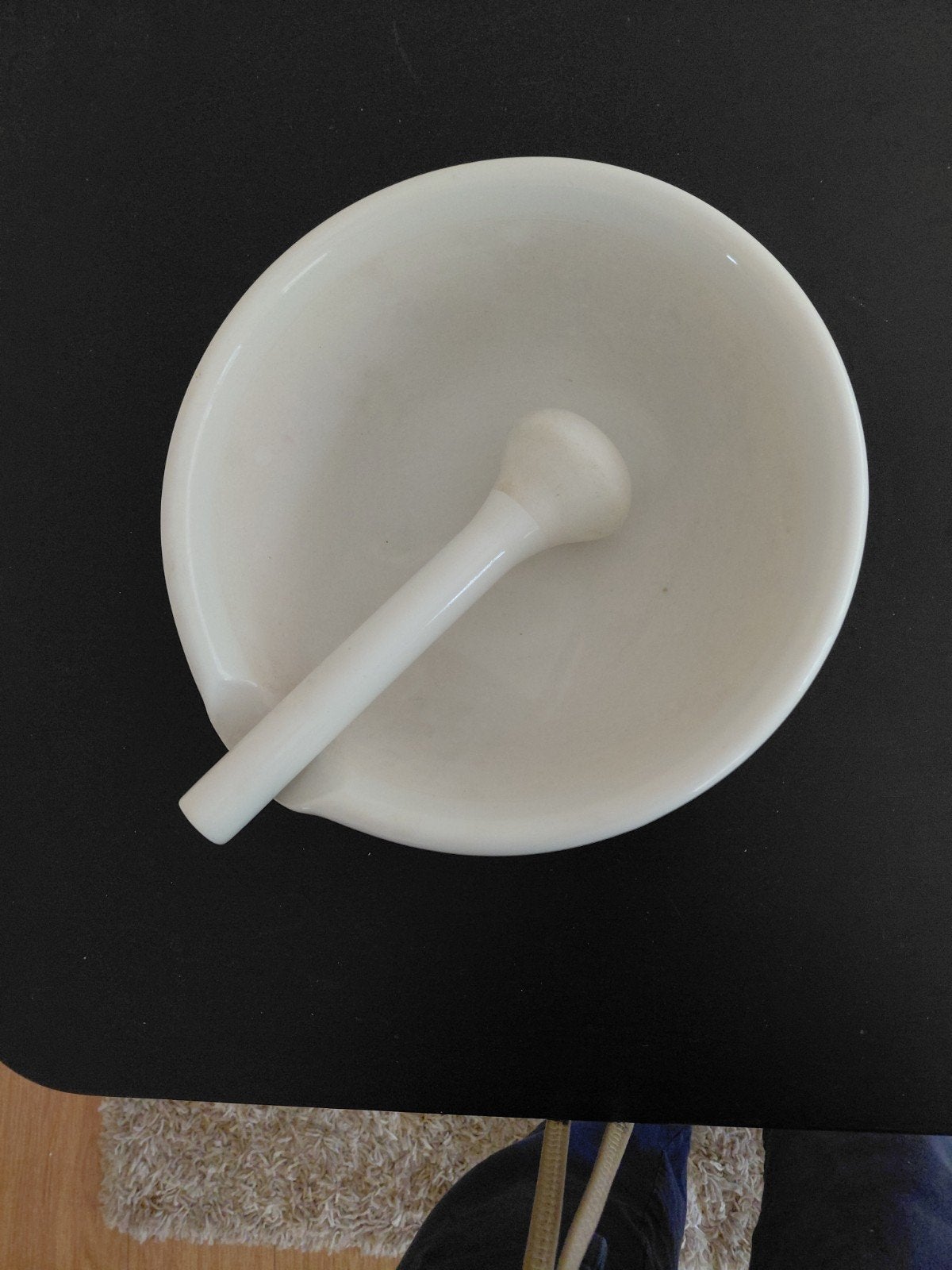 Vintage porseleinen vijzel met stamper - Berlin, Ophalen of Verzenden