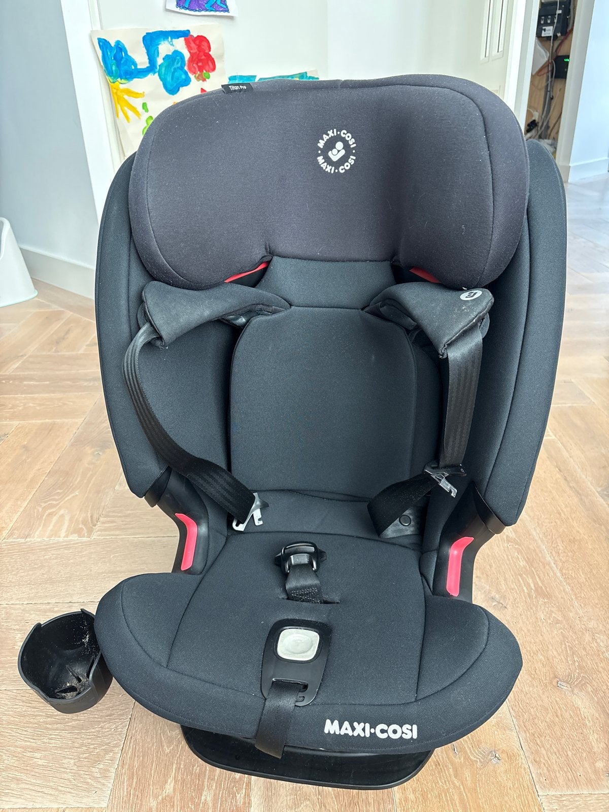 Maxi-Cosi Titan Pro autostoel (gebruikt), Autogordel of Isofix, Gebruikt, Verstelbare rugleuning, Ophalen of Verzenden