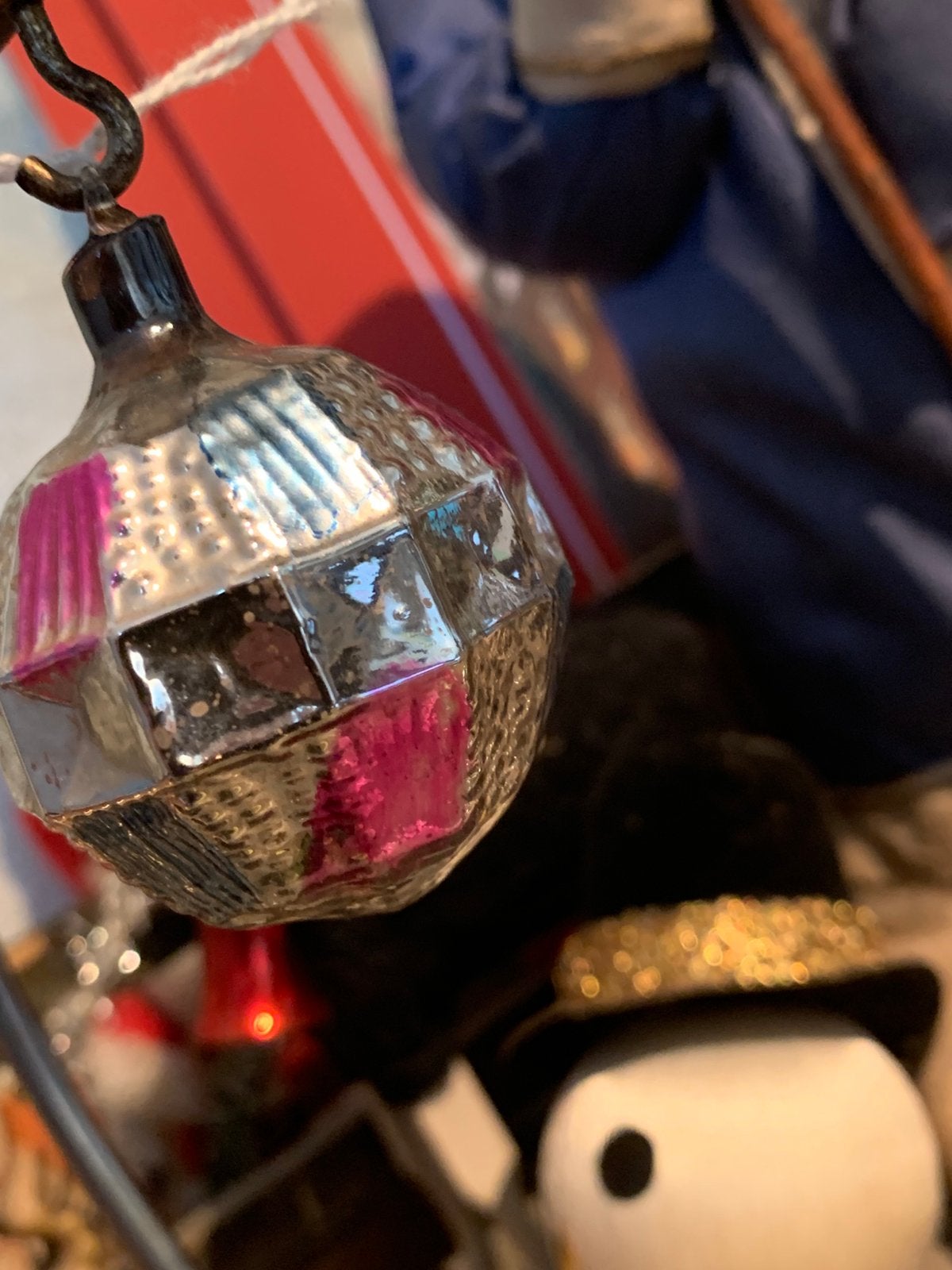 Kerst ajeko reflector kerstbal glazen oogje, Diversen, T, Ophalen of Verzenden, Zo goed als nieuw, N