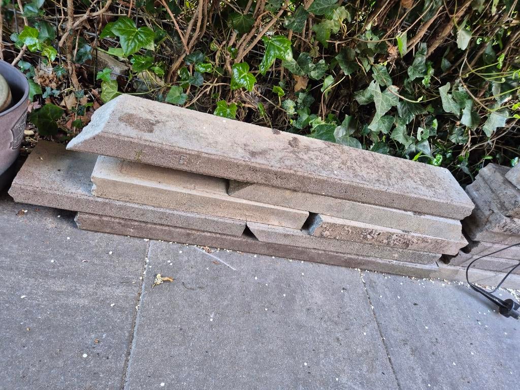 Tuinborders/ Borders voor perken - Gebruikt, diverse maten, Tuin en Terras, Tegels en Klinkers, Gebruikt, Ophalen of Verzenden