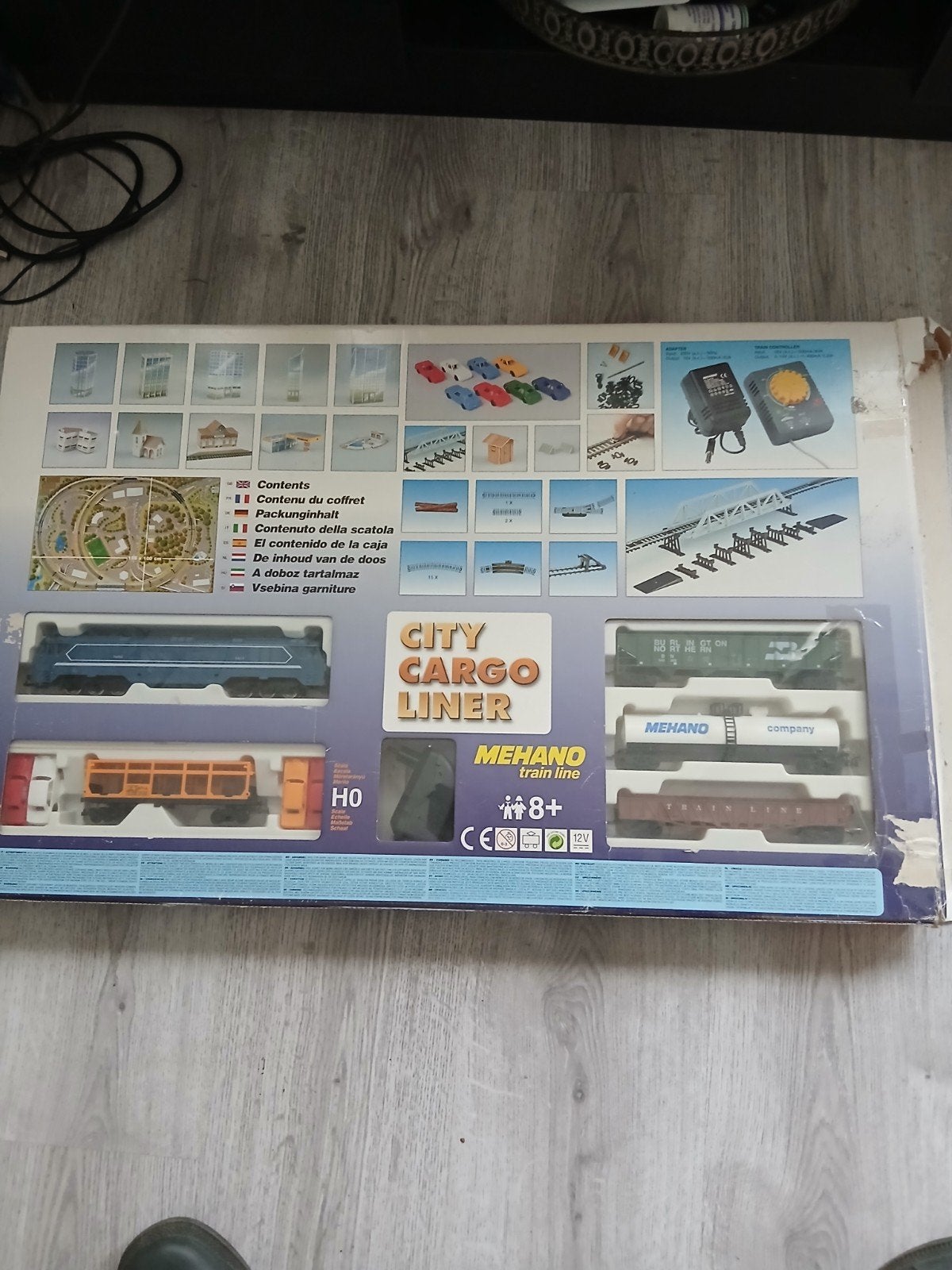 mehano City Cargo Liner H0 Treinset met Rails en Wagons, Overige merken, Wisselstroom, Ophalen of Verzenden, Gebruikt