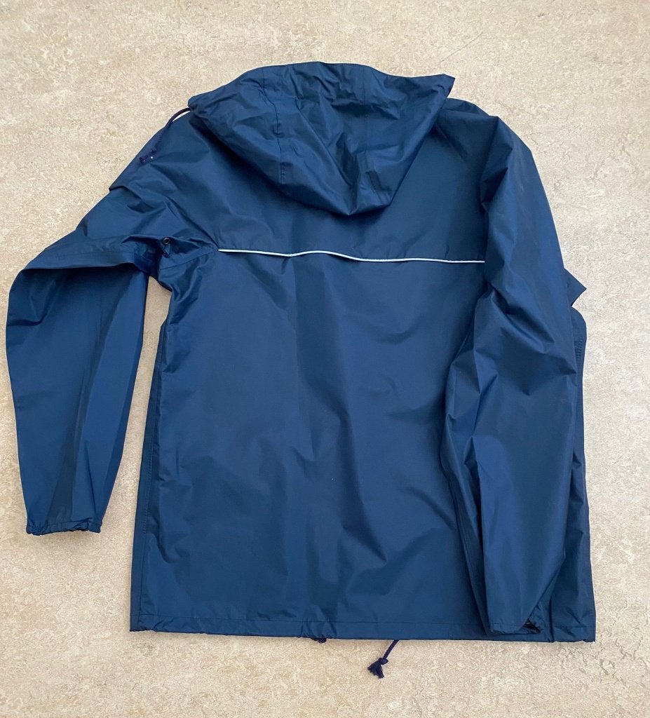 Donkerblauwe regenjas met capuchon, Ophalen of Verzenden, Nieuw, Regenjas, Heren
