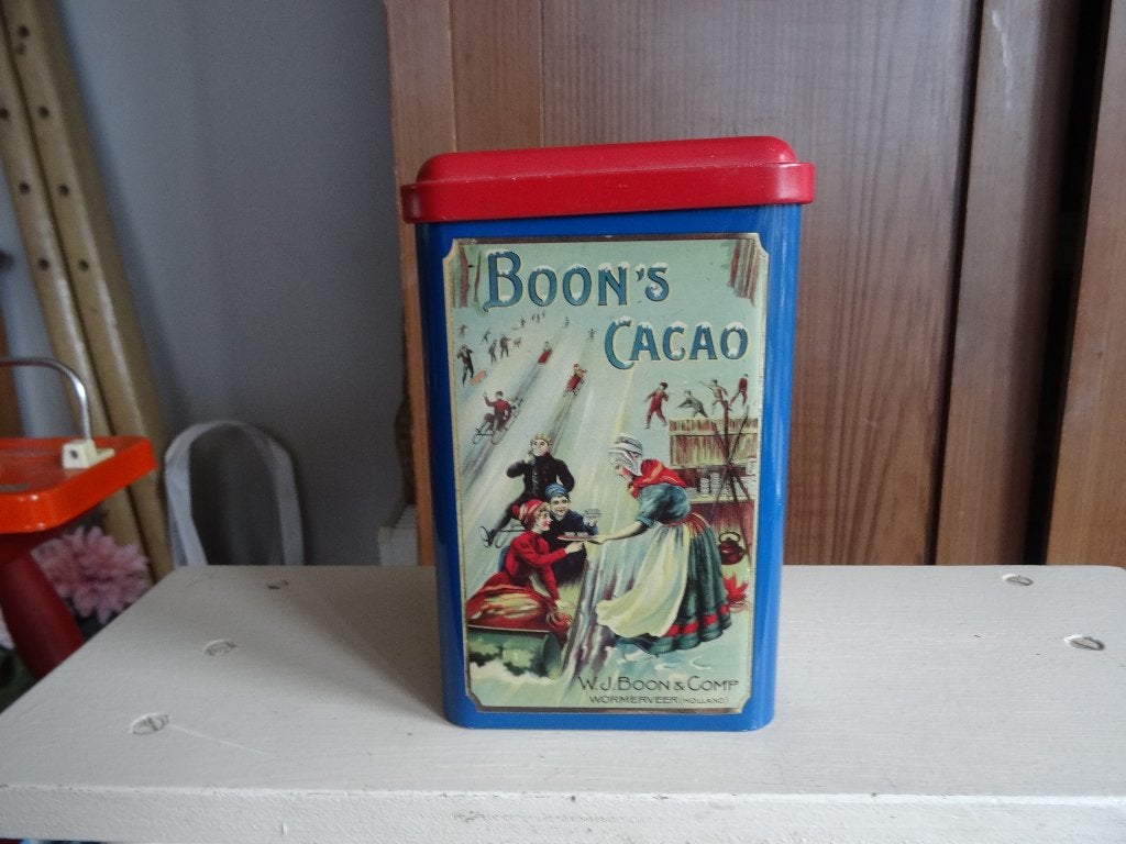 Oud cacaoblik Boon Cacao Wormerveer, Ophalen, Zo goed als nieuw, Overige, Overige merken